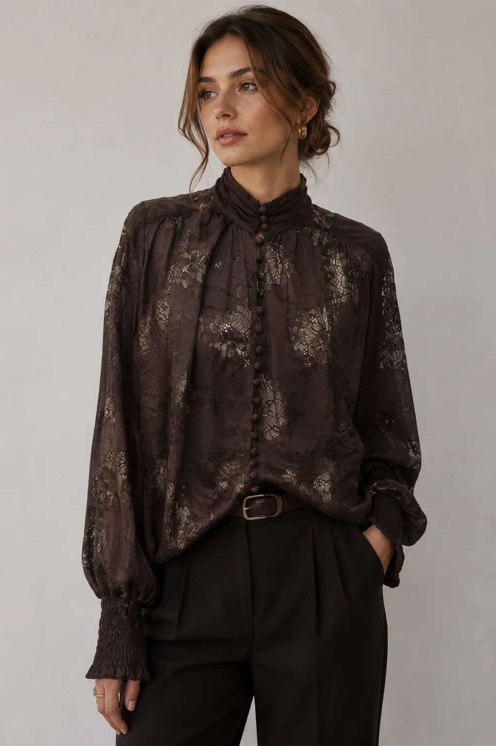 Saint Dreams Shirt- Chocolate