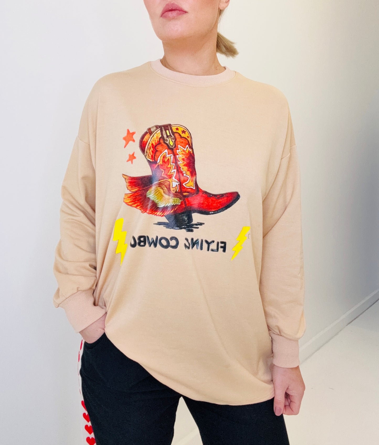 Flying cowboy- long sleeve tee