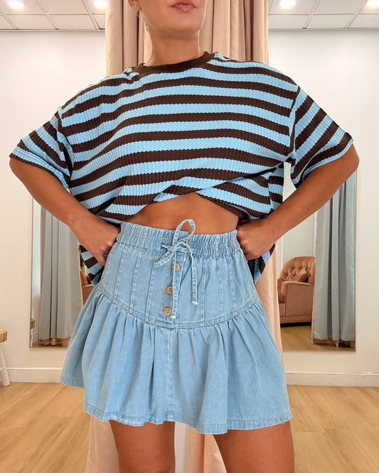 Georgie Denim Mini- Light Wash