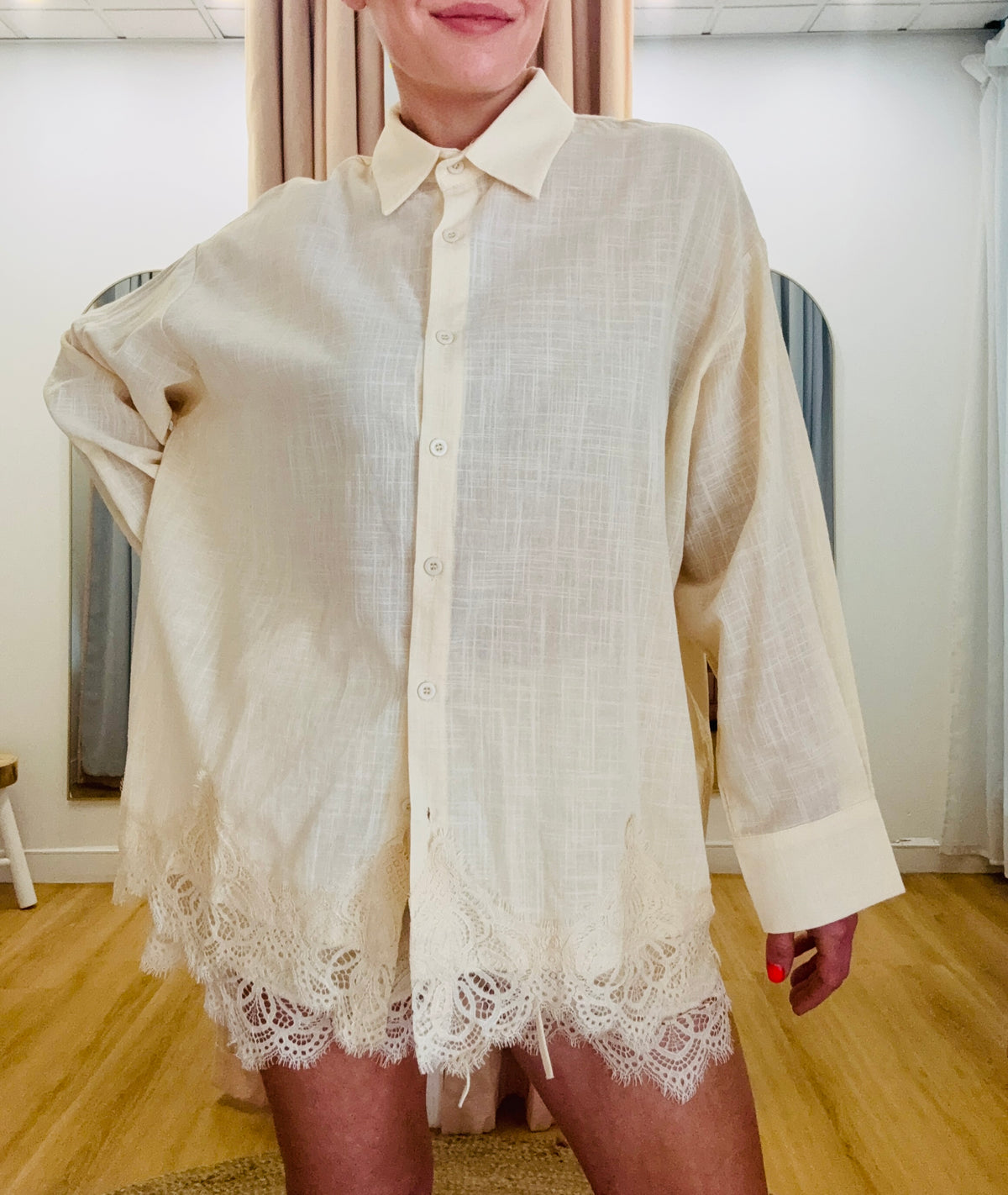 By Frankie/ Ivy Lace Shirt -Butter