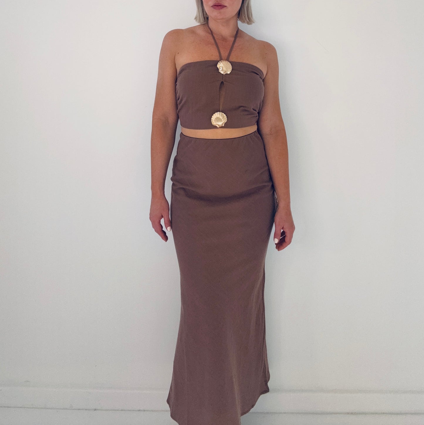 Soleil Skirt Set- Choc
