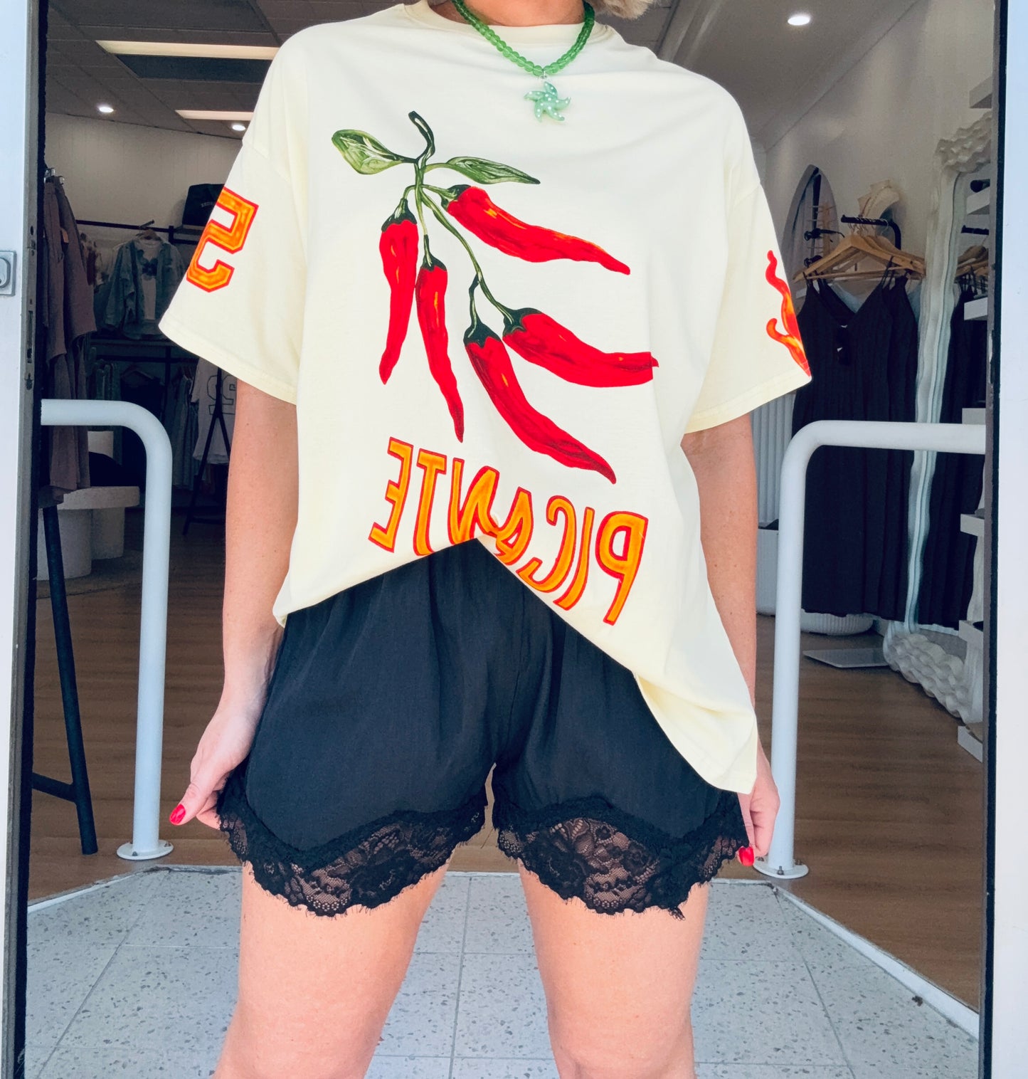 Sophia Lace Short- Black