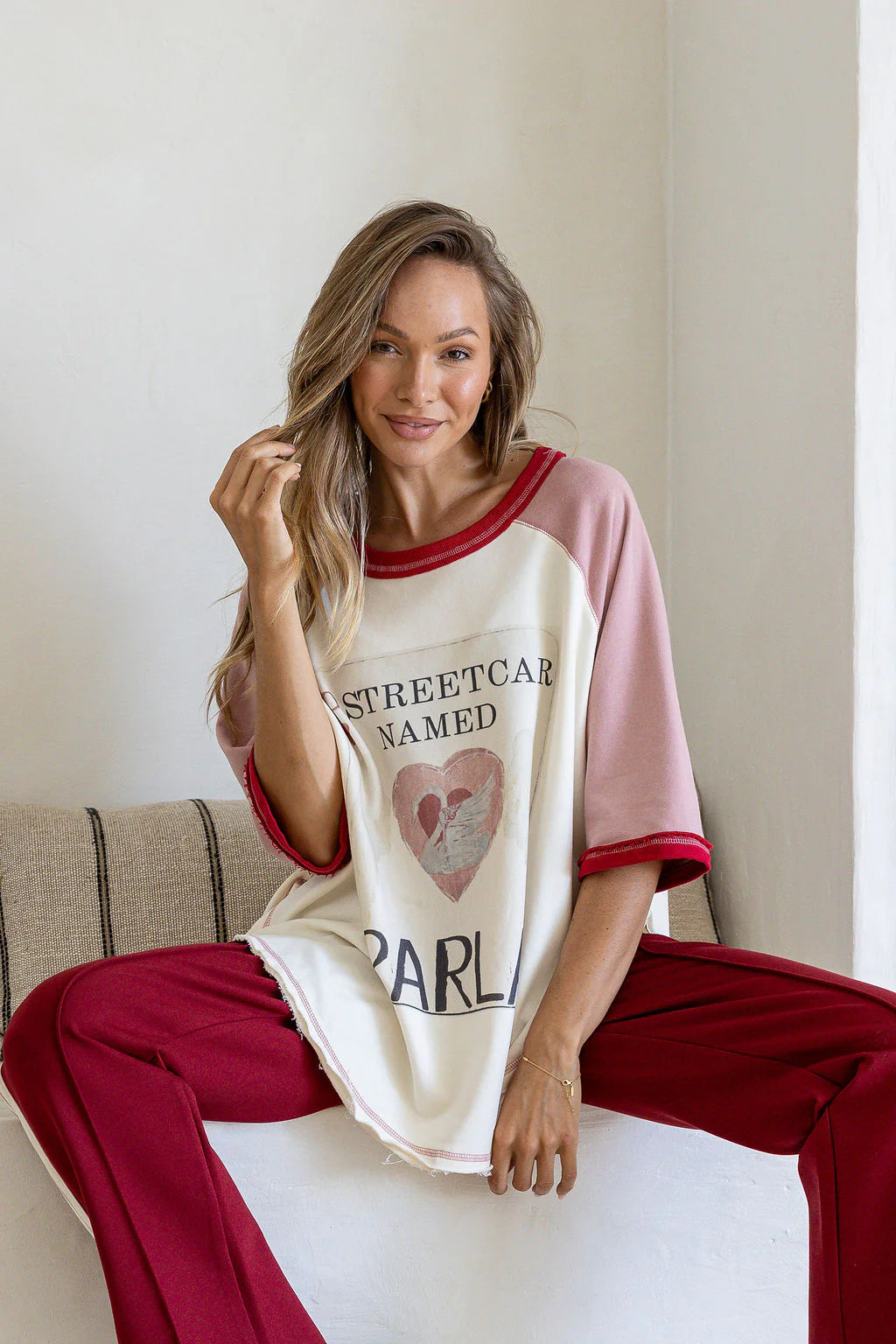 PEACH AND PARLA- LOVERS TEE
