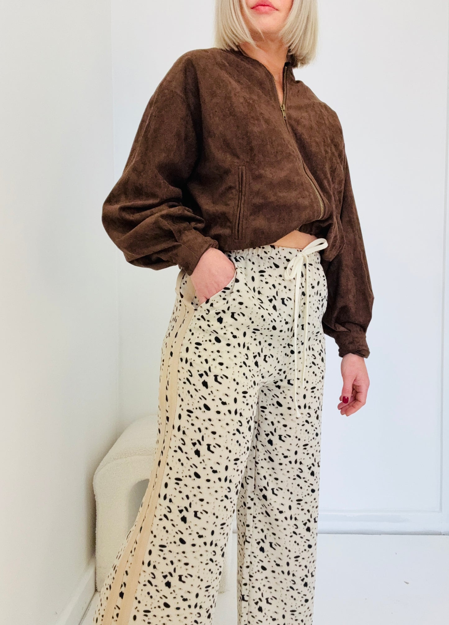 Harper Racer Pant- Cream