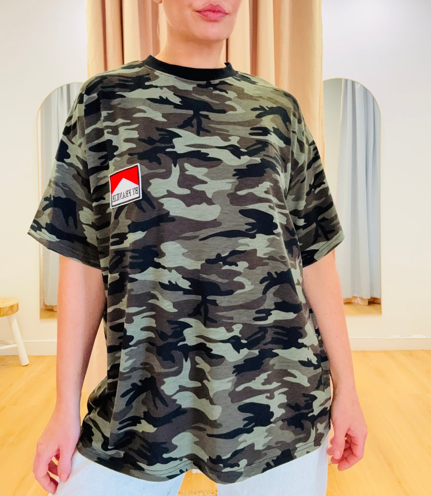 By Frankie- Camo Oversized Tee