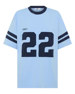 SSAINT- 22 MOTION TEE - POWDER BLUE & NAVY