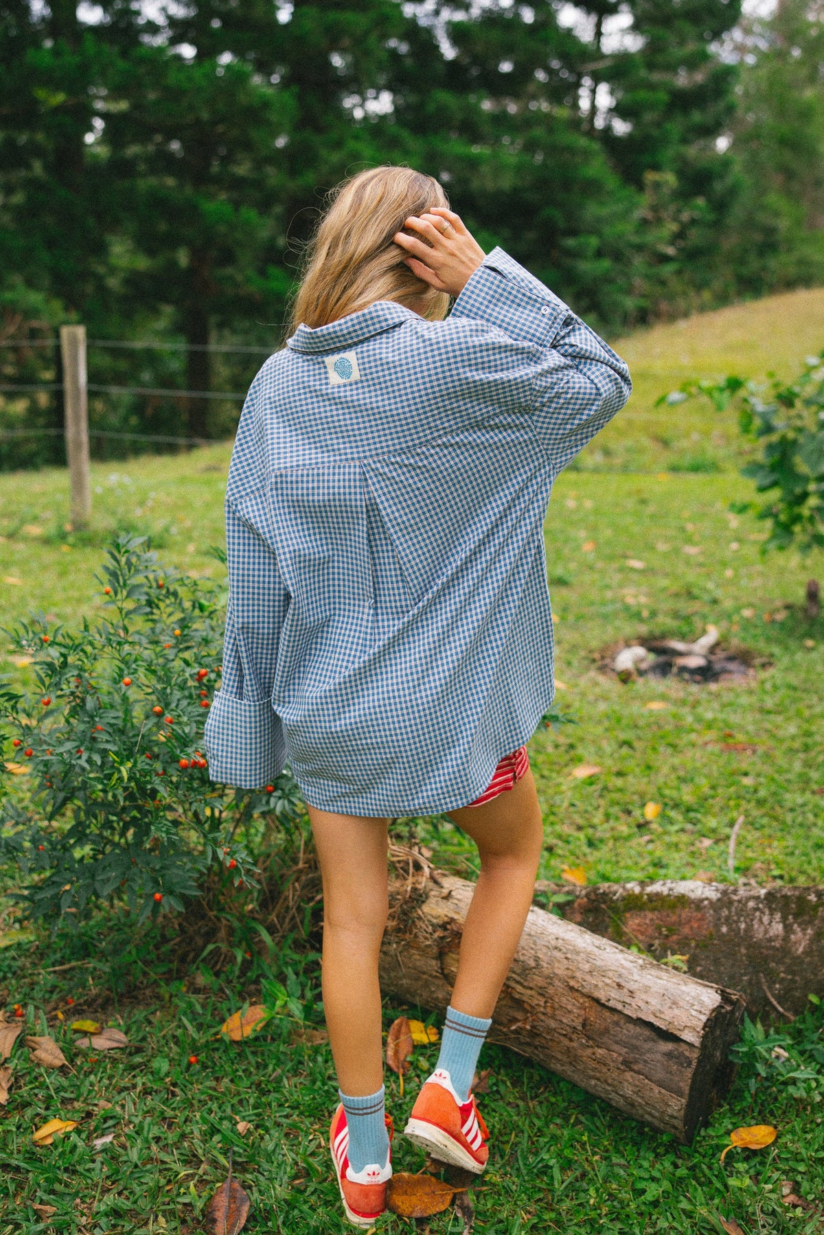 CRACKER DAY CLUB- CLASSIC CHECK SHIRT - COBALT