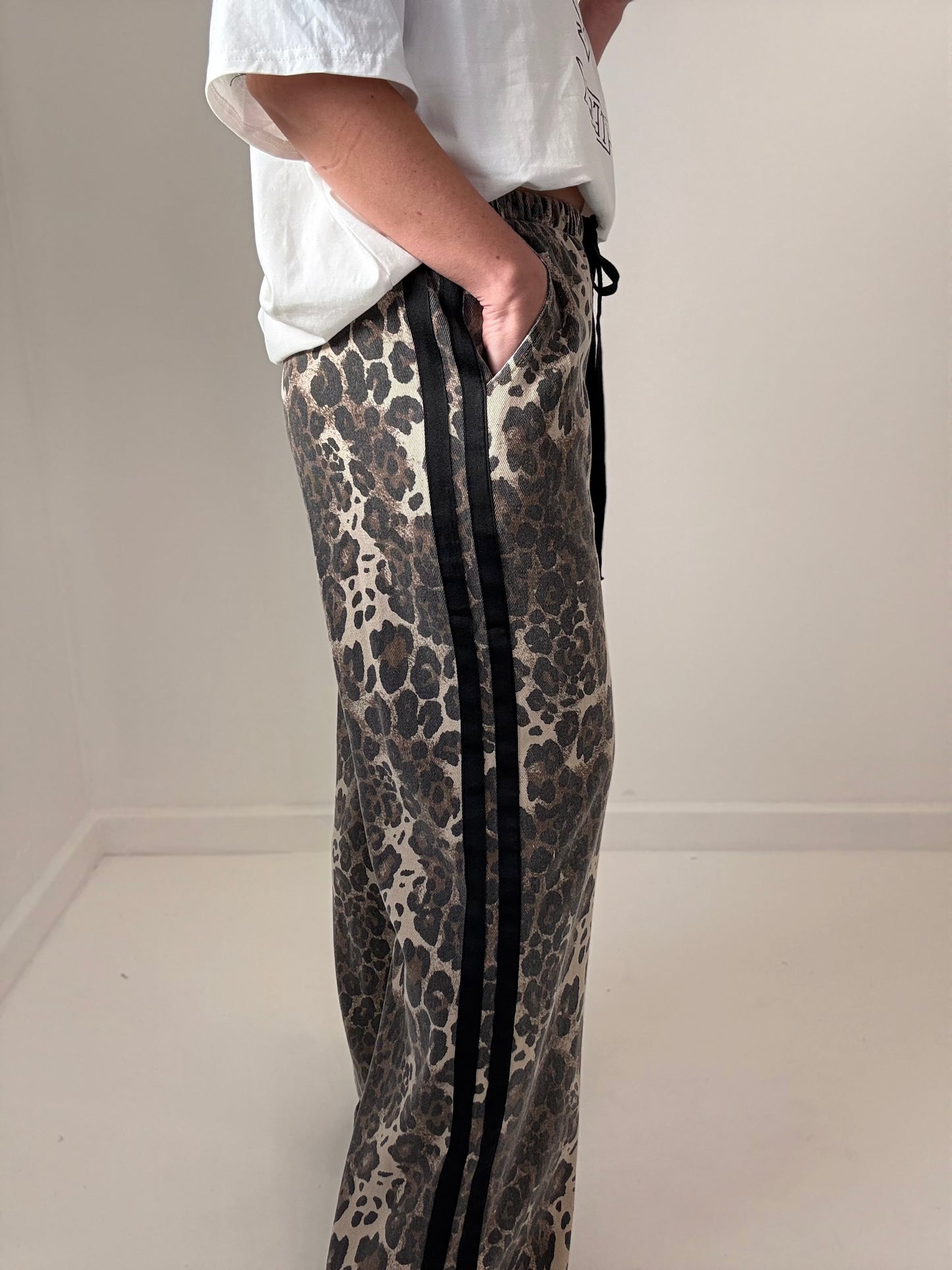 Leopard Racer pant- Black