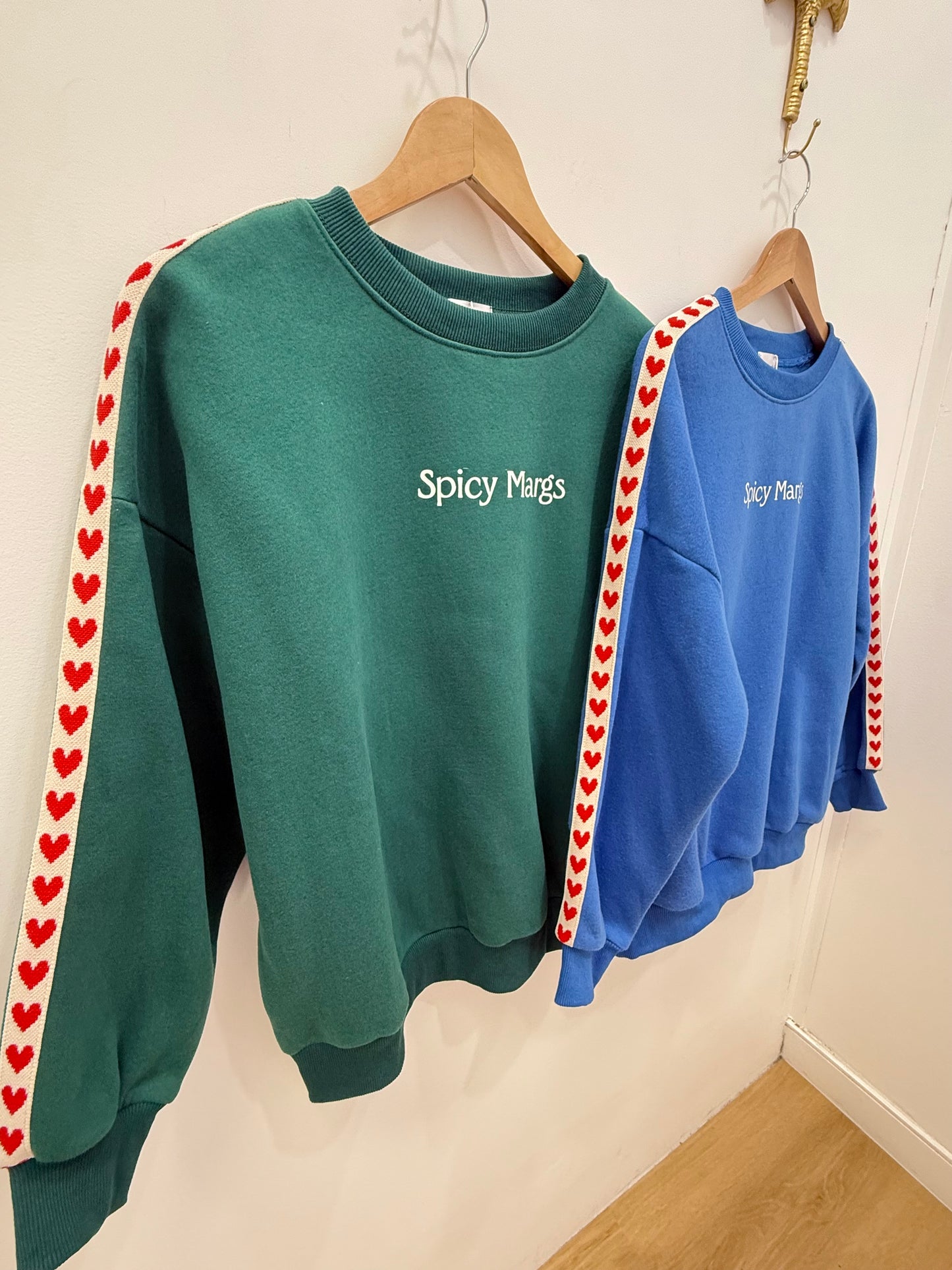 Spicy Marg Heart Jumper- Cobalt