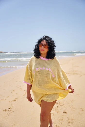 Hibiscus Hotel/ Paradiso Limoncello Knit tee