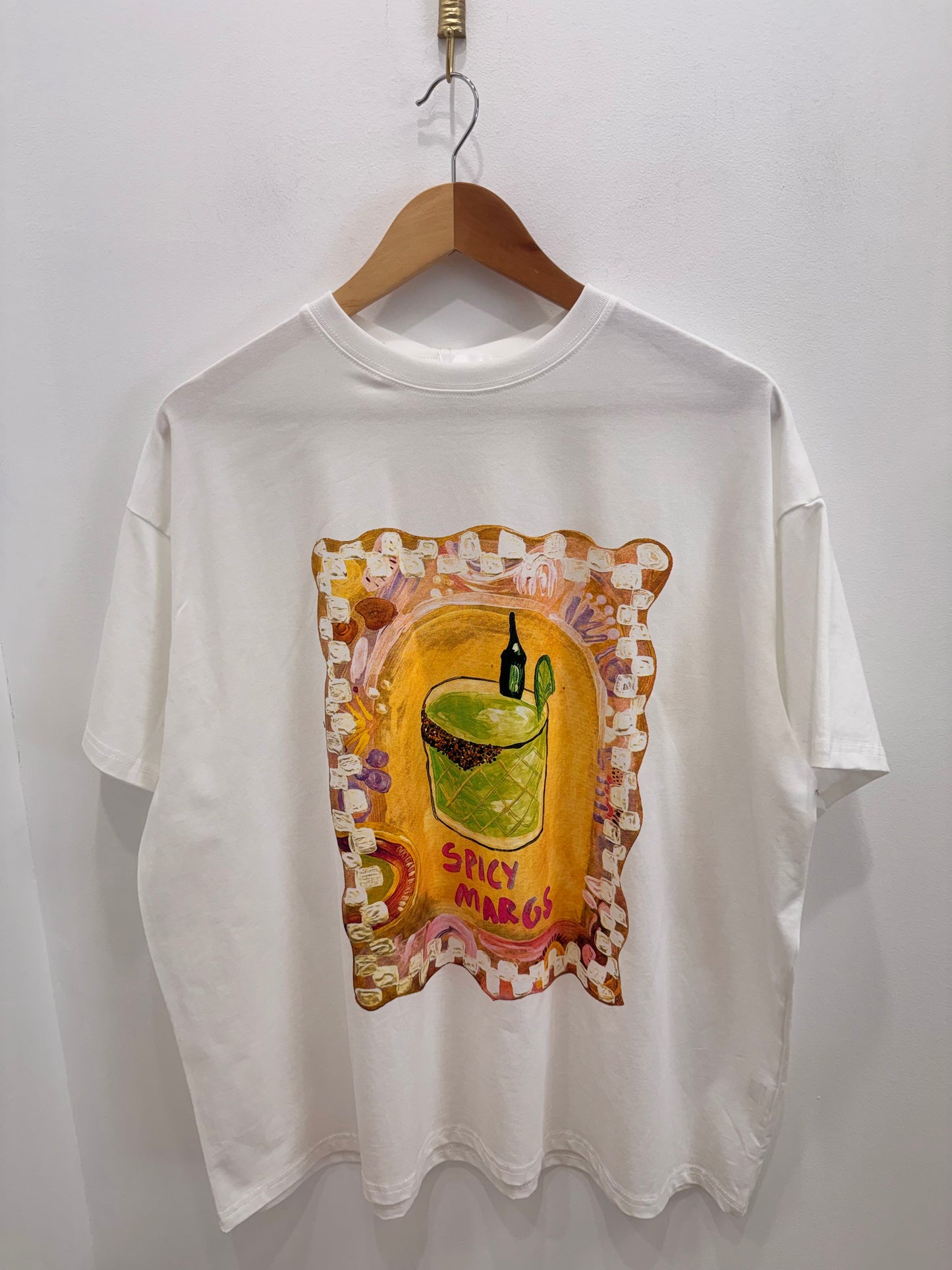 By Frankie/ Spicy Margs Tee- White