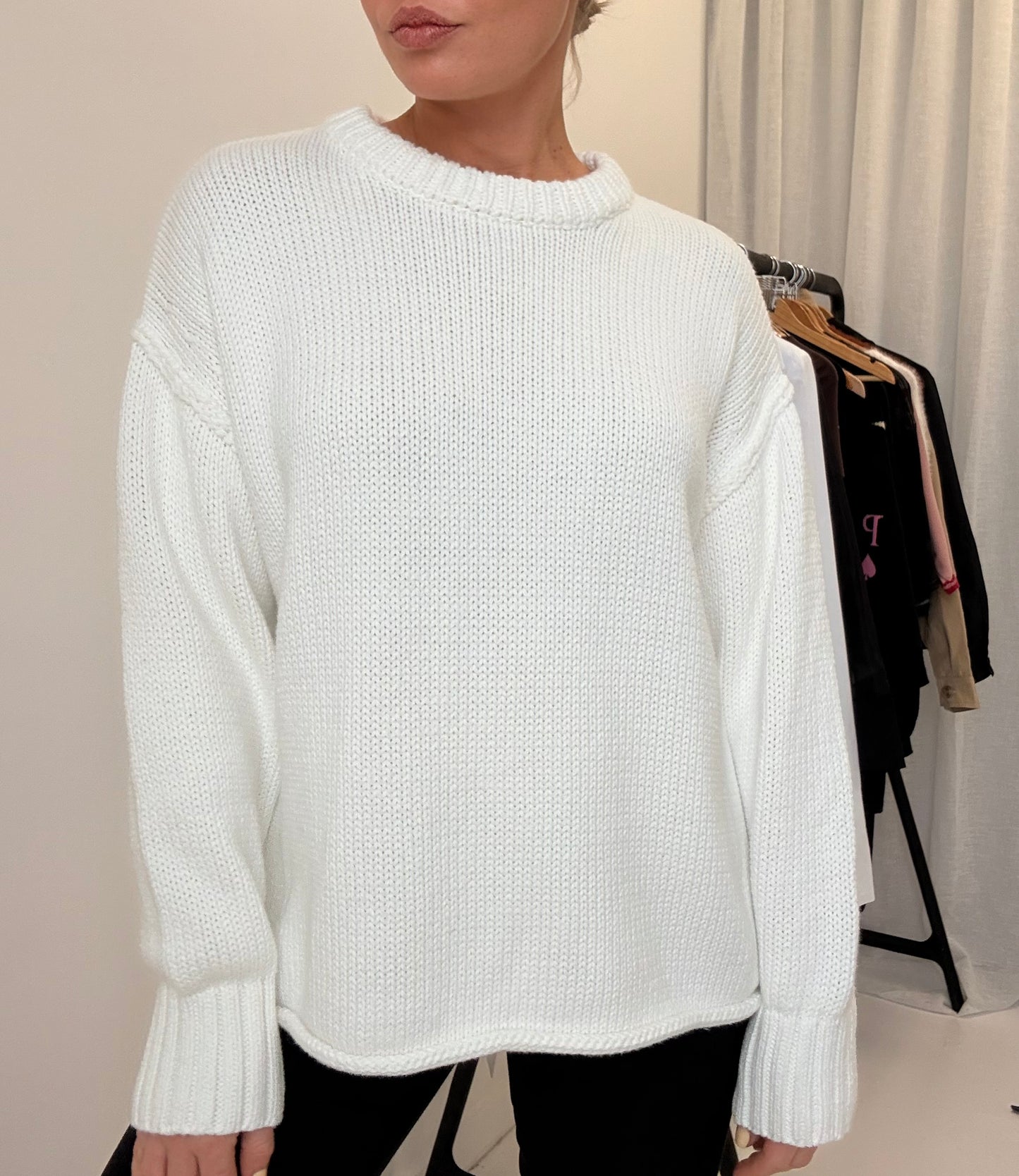 Charlie Knit Jumper- White