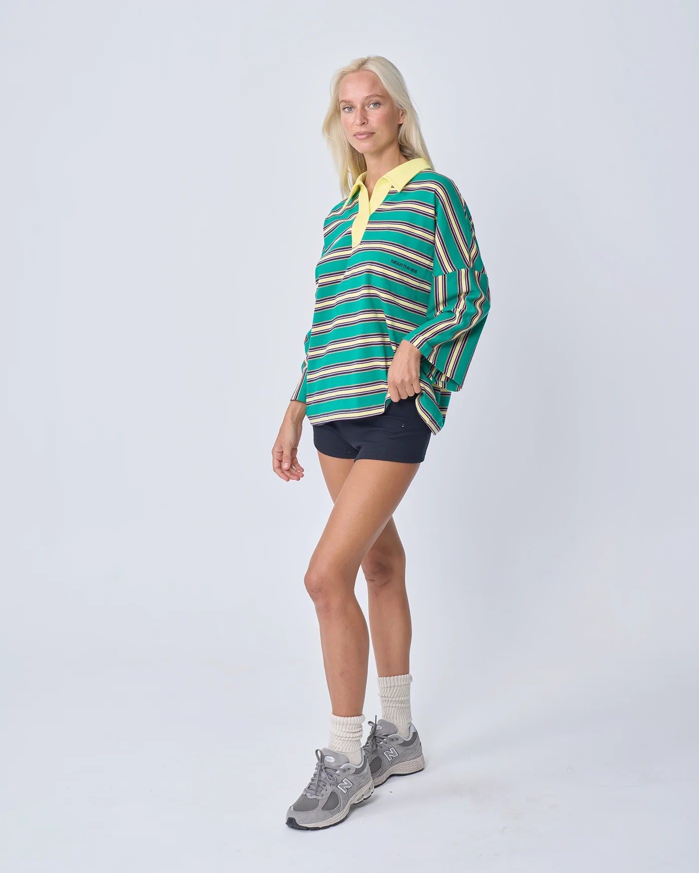 NEAR THE SEA-OVERSIZED POLO - GREEN
