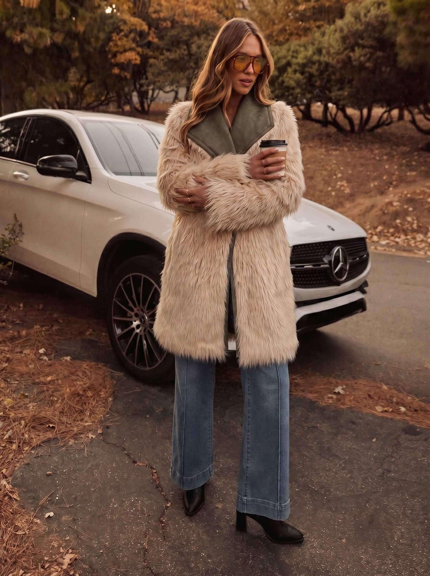 Sasha Reversible Suede Coat