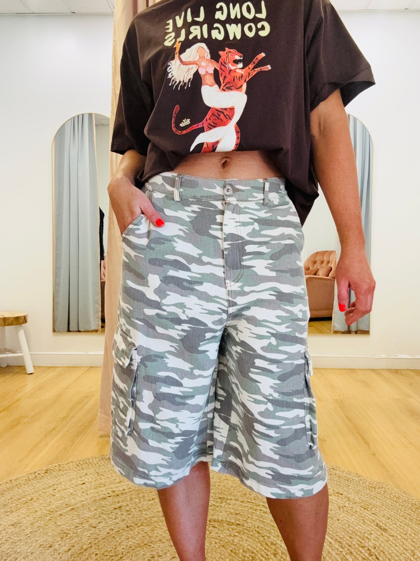 By Frankie/ Cargo Capri- Light Camo