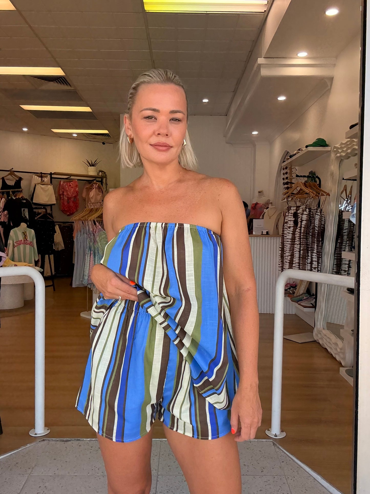 By Frankie/ Moana Strapless Short Set