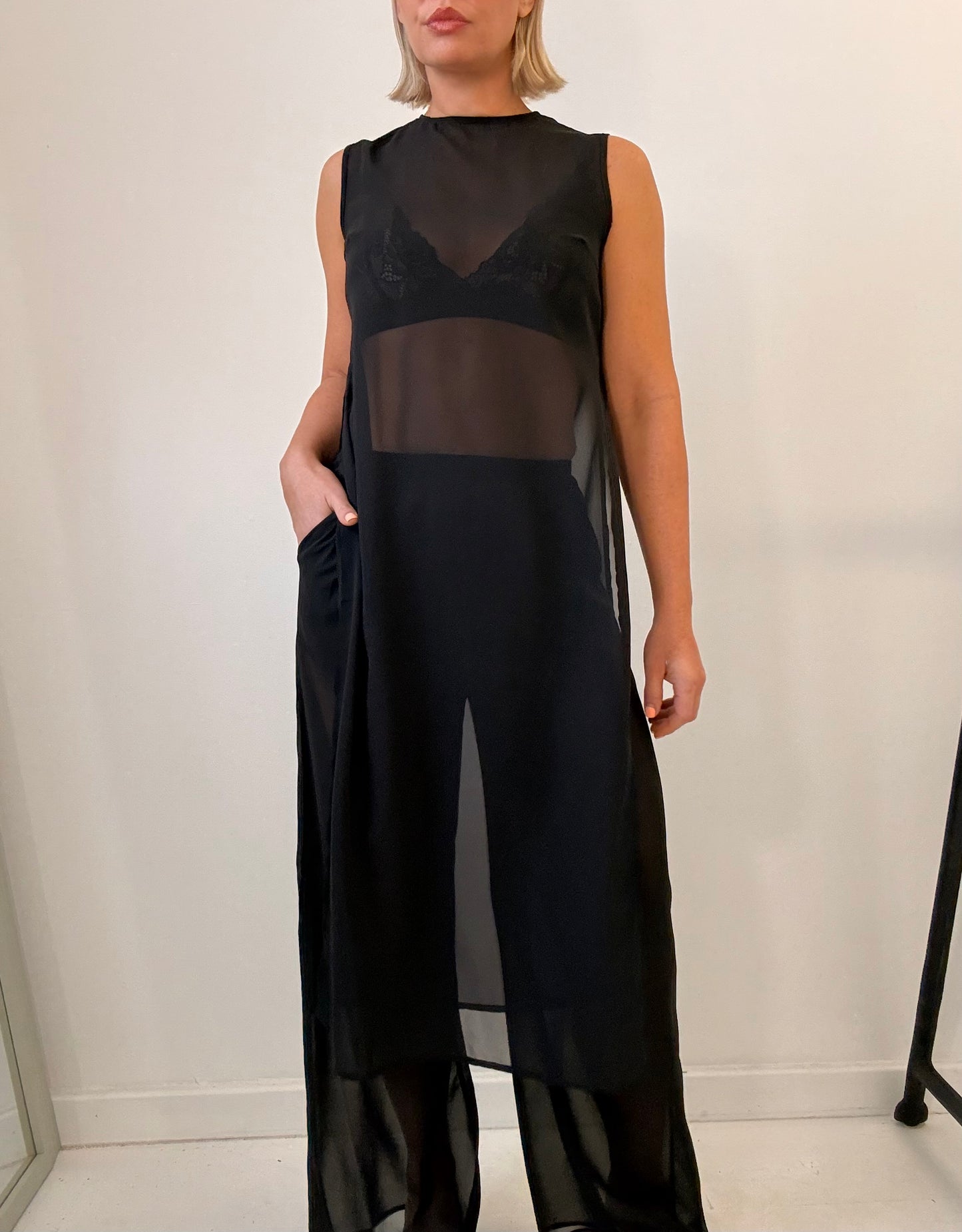 By Frankie / Maeve Sheer Pant Set- Black
