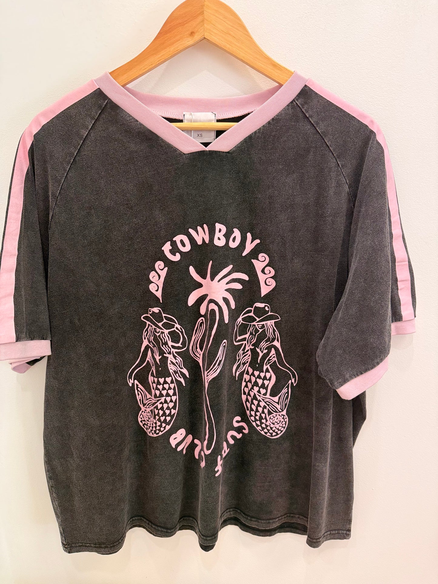 By Frankie/ Cowboy Surf Club- Acid Wash/Pink