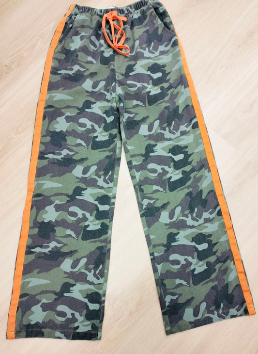 Camo Racer- Army/Orange