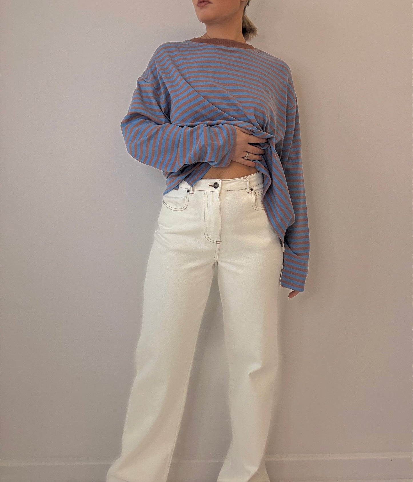 Ren Denim / Straight leg jeans-white