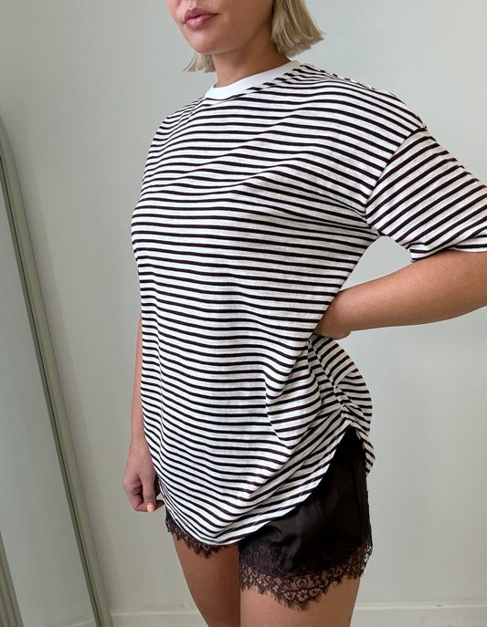 By Frankie /Ava Stripe Set-Mocha