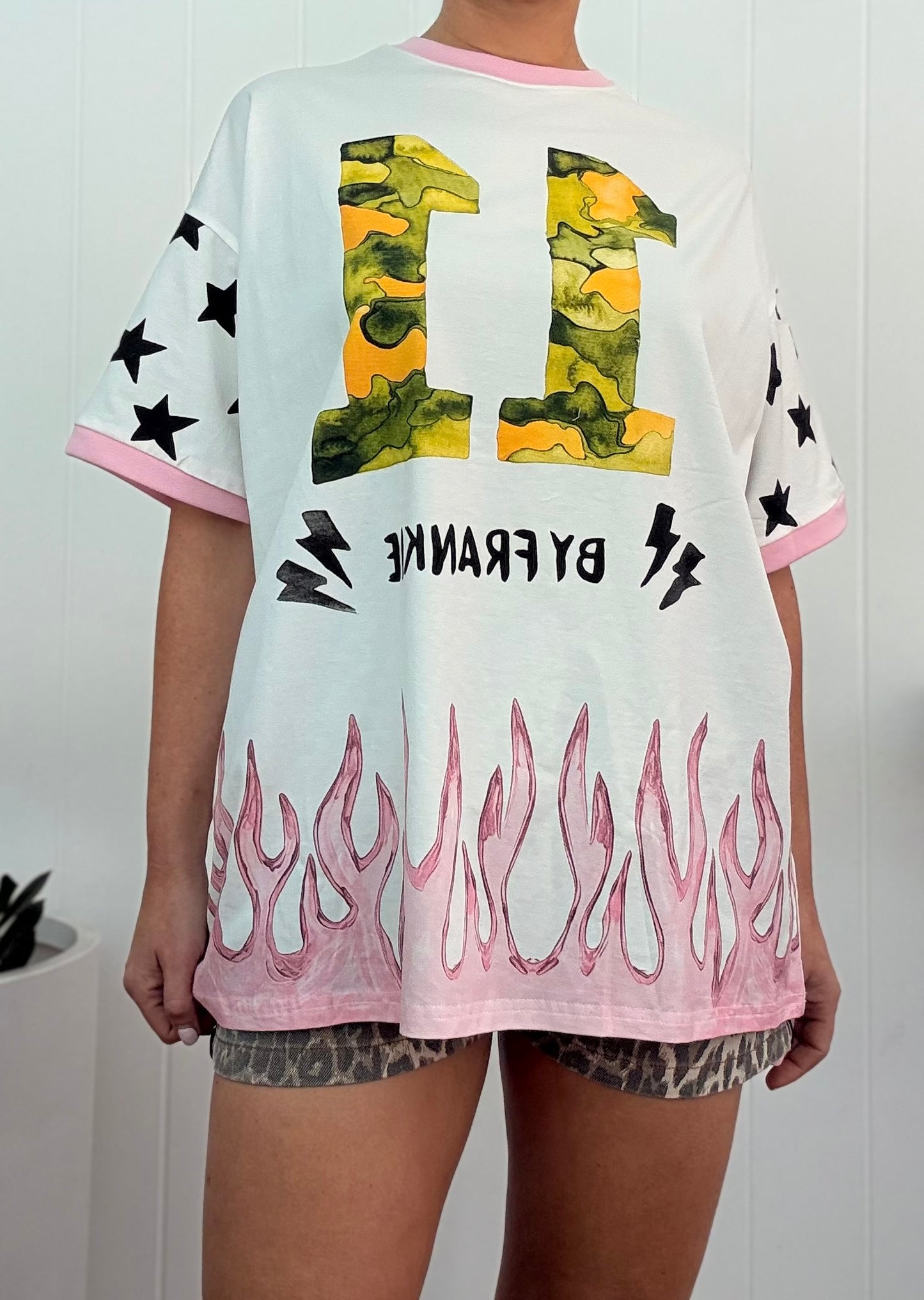 By Frankie/ 11 Flames Oversized Tee