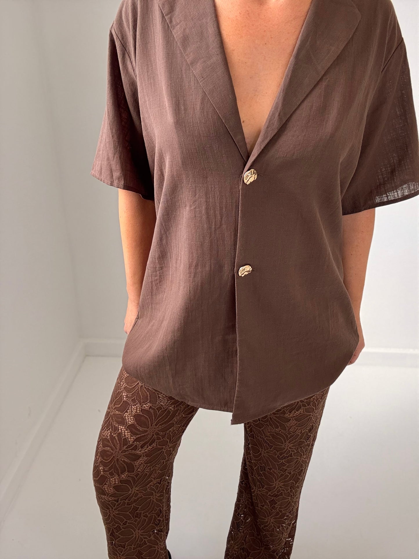 Lace Pant- Mocha