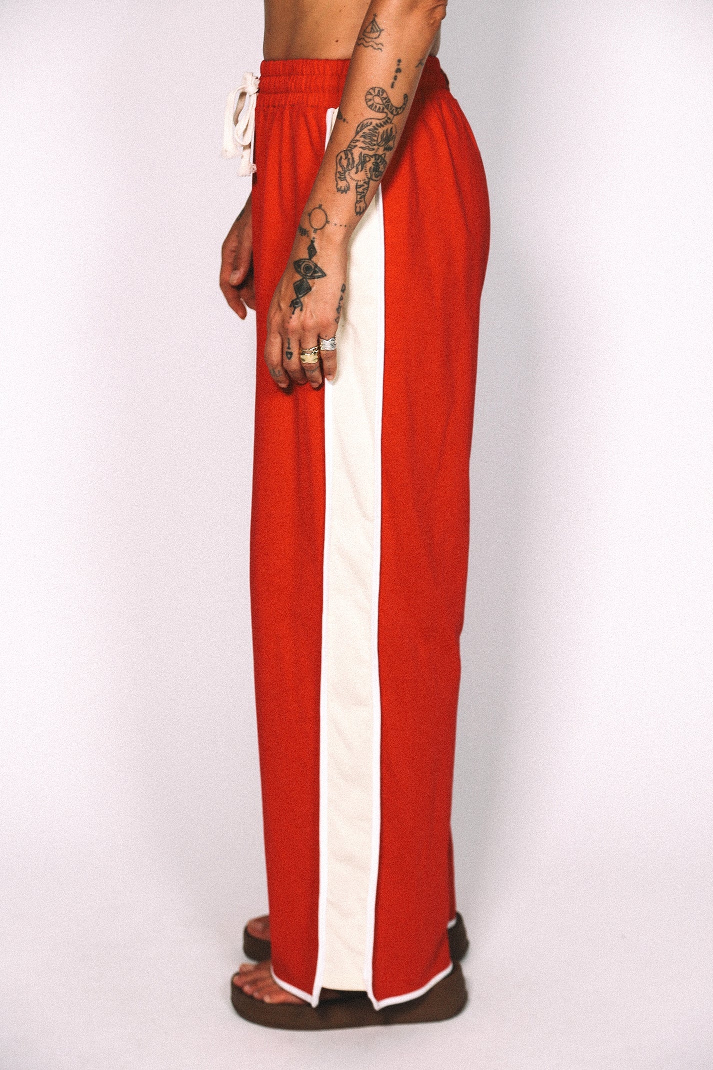 Cracker Day Club- LAZY DAY RETRO PANTS - RED