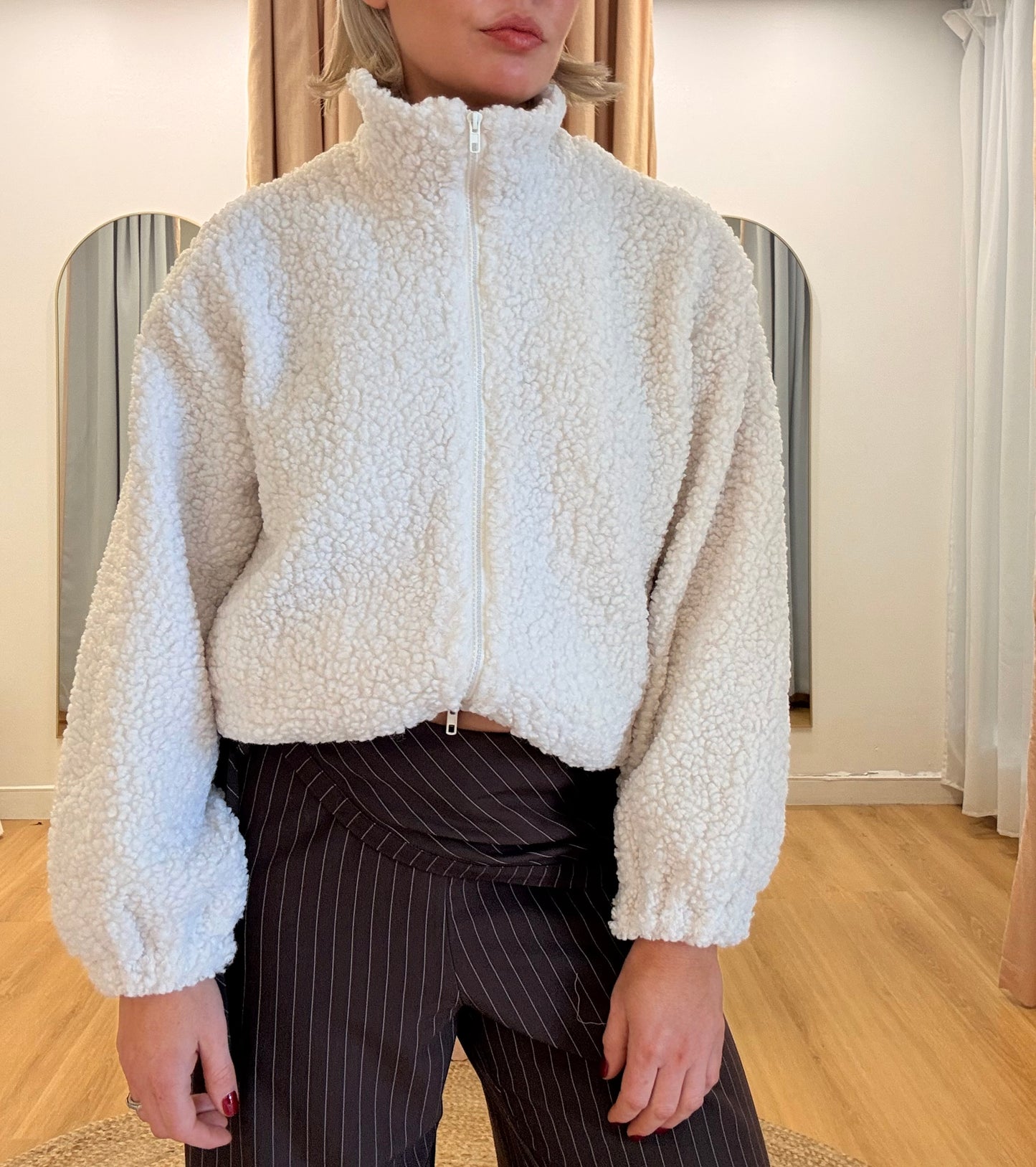 By Frankie/ Teddy Bomber -Cream