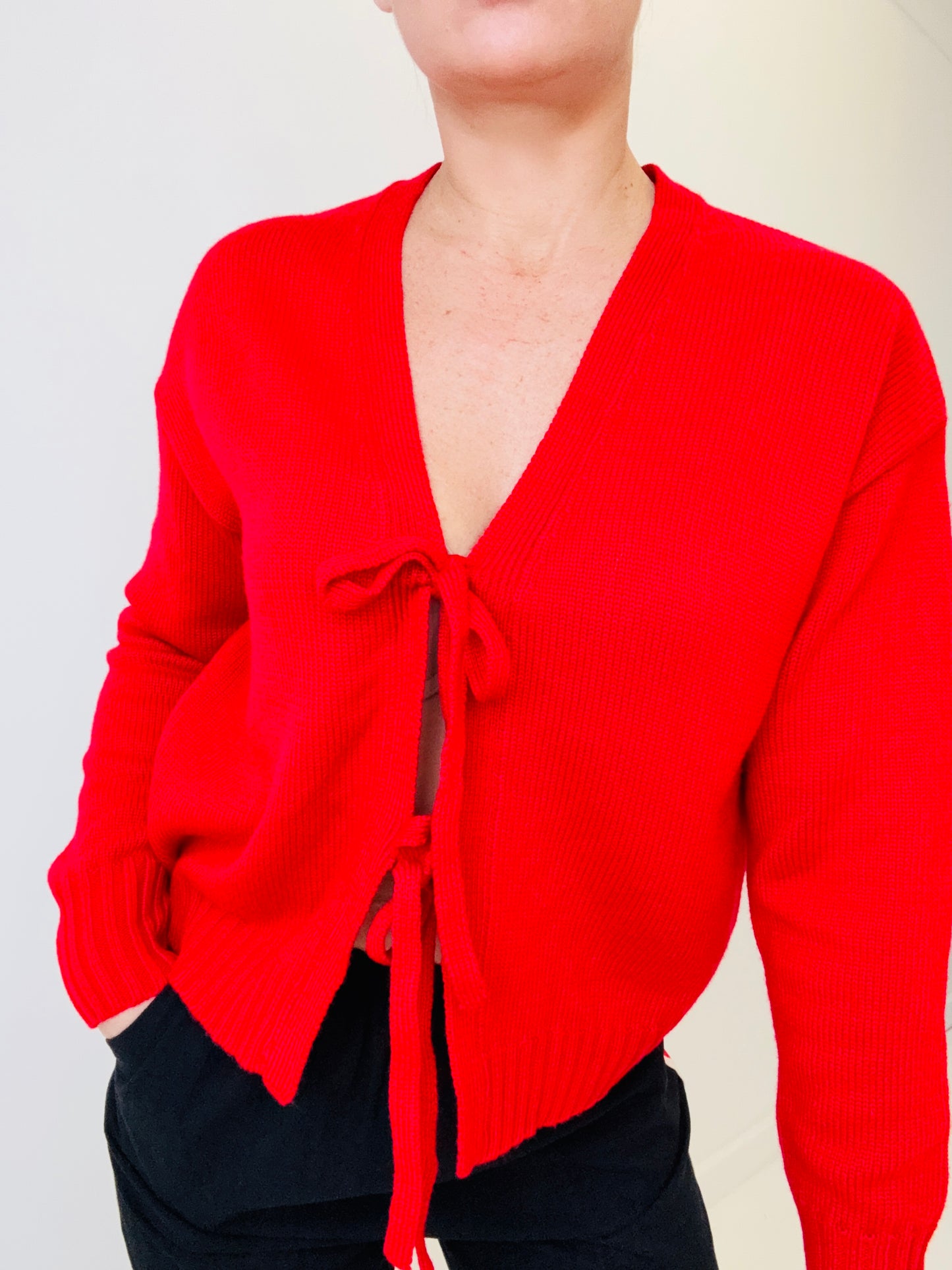 Stella tie cardigan