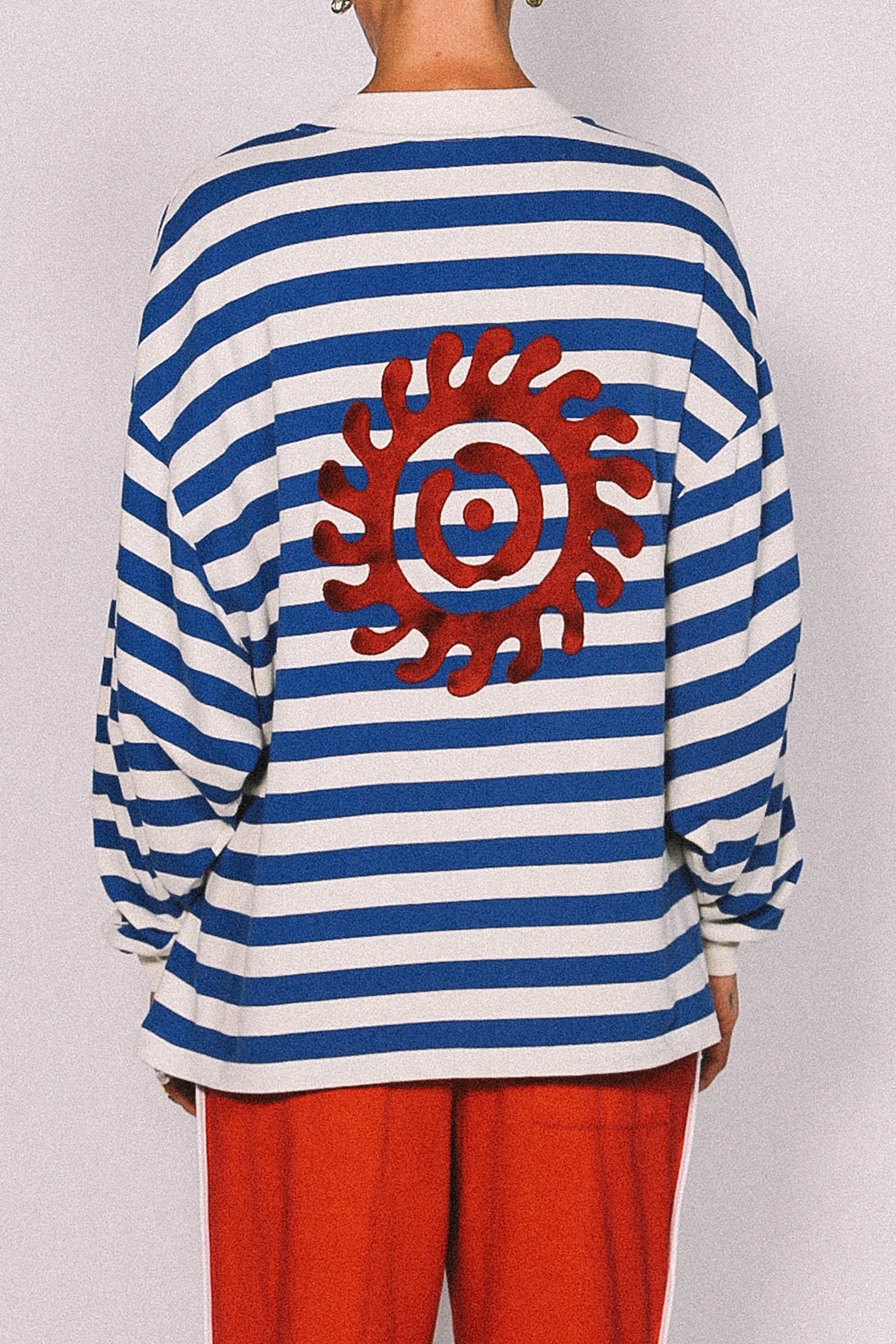 Cracker Day Club- NAUTICAL LONG SLEEVE TEE - BLUE