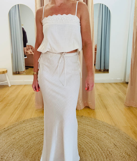 Zari The Label/ Harper Maxi Set- Oat
