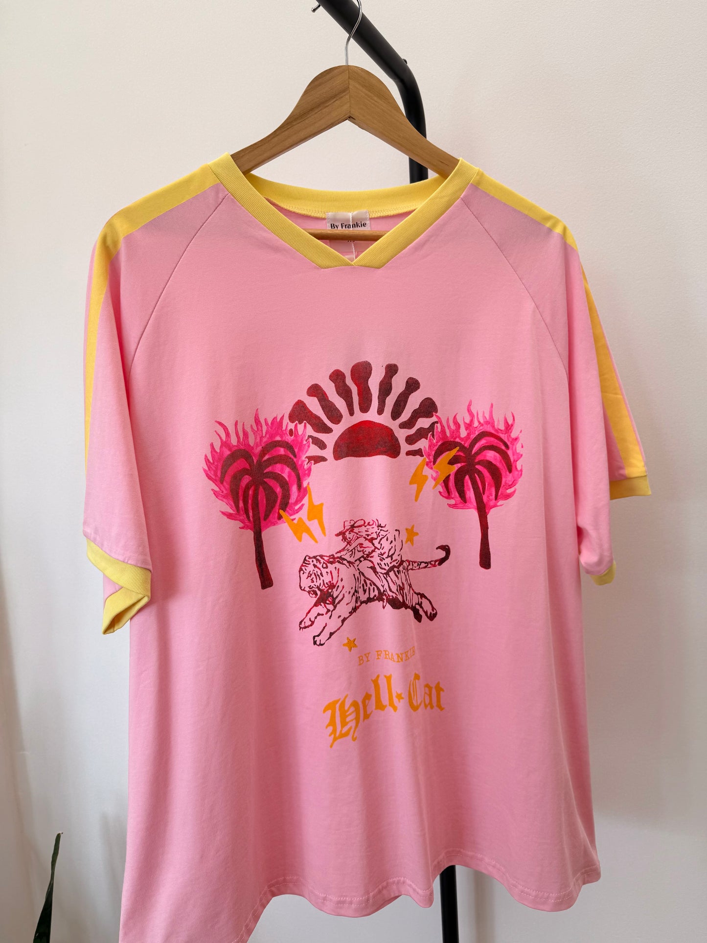 By Frankie/ Racer Tee- Hell Cat