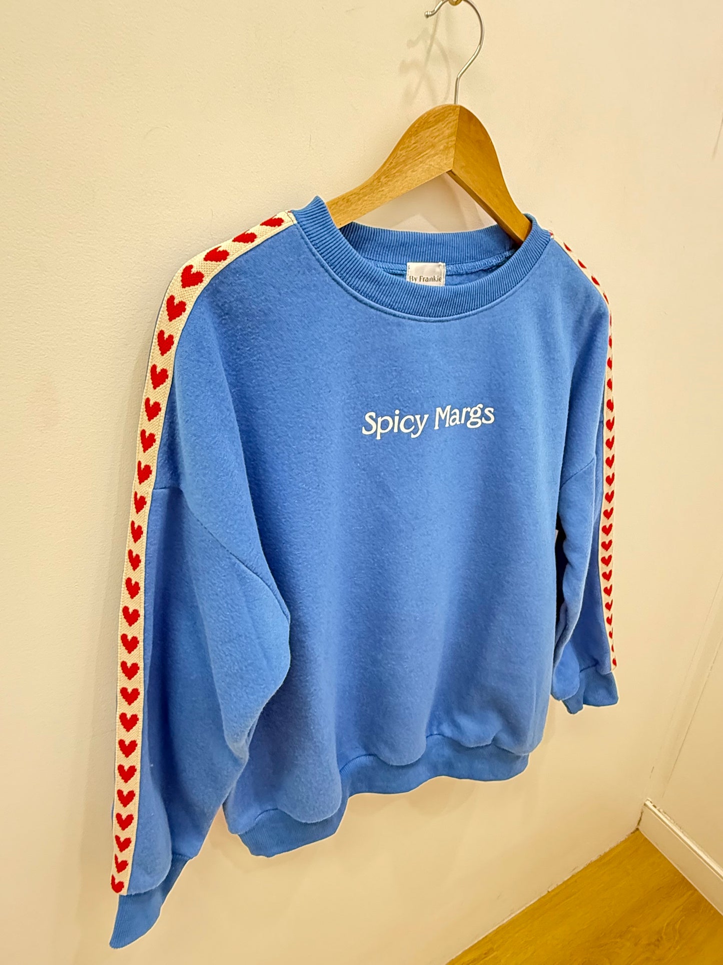 Spicy Marg Heart Jumper- Cobalt