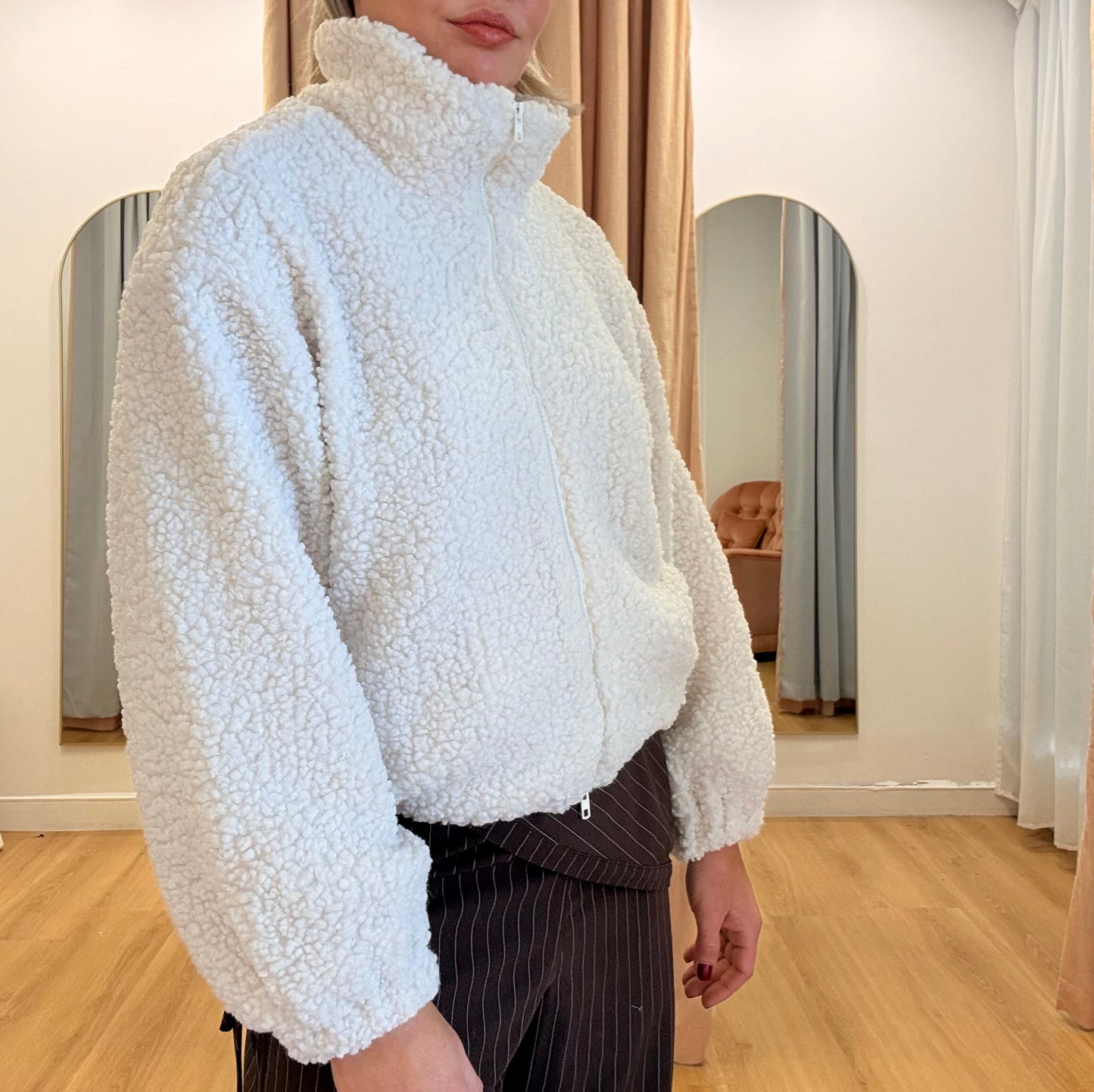By Frankie/ Teddy Bomber -Cream