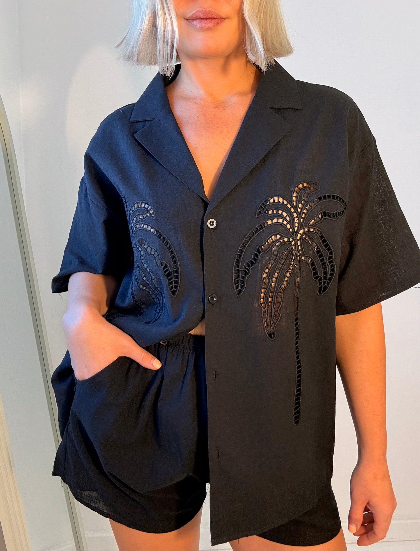 By Frankie/ Lottie Palms Set- Black