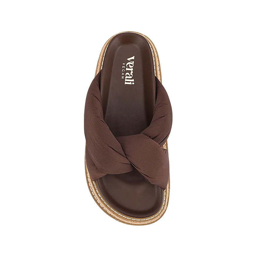 VERALI/THAMES FLATFORM SLIDES - CHOCOLATE BROWN