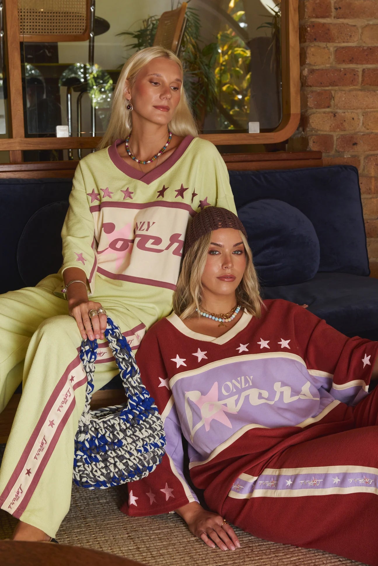 ONLY LOVERS LEFT-
SURF LEAGUE JERSEY - BURGUNDY