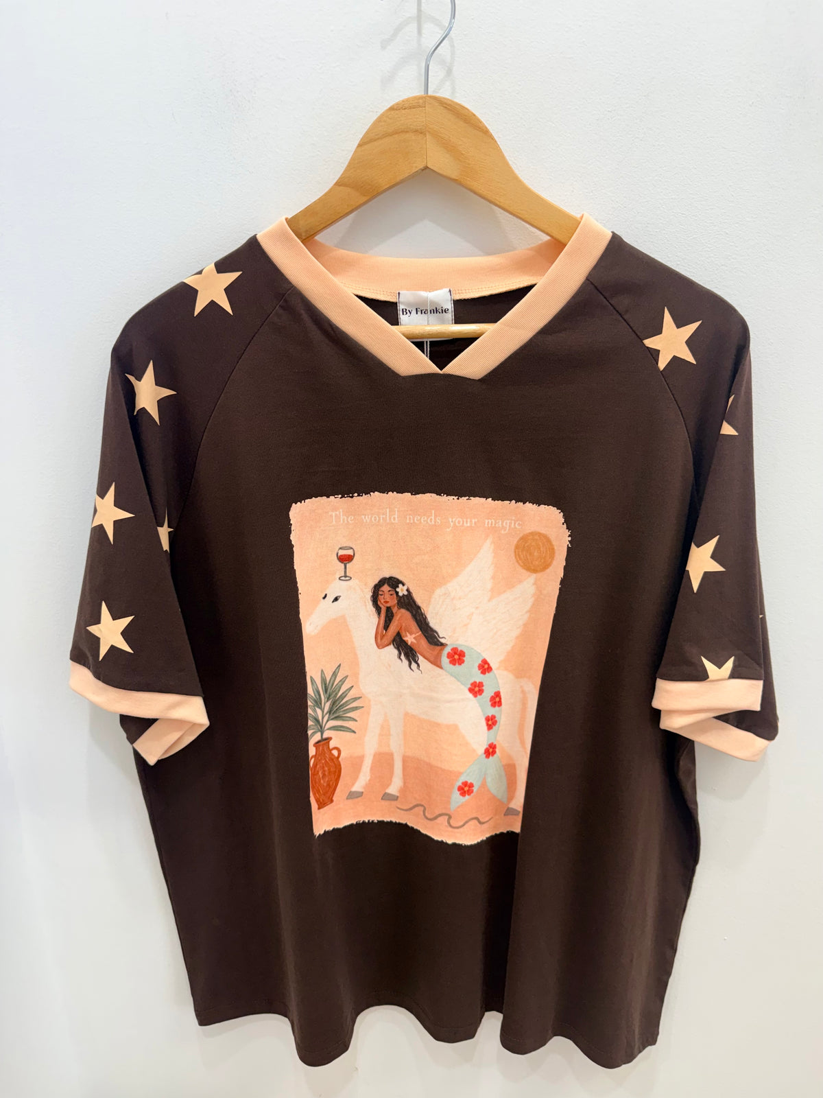 By Frankie/ Magic Tee- Chocolate