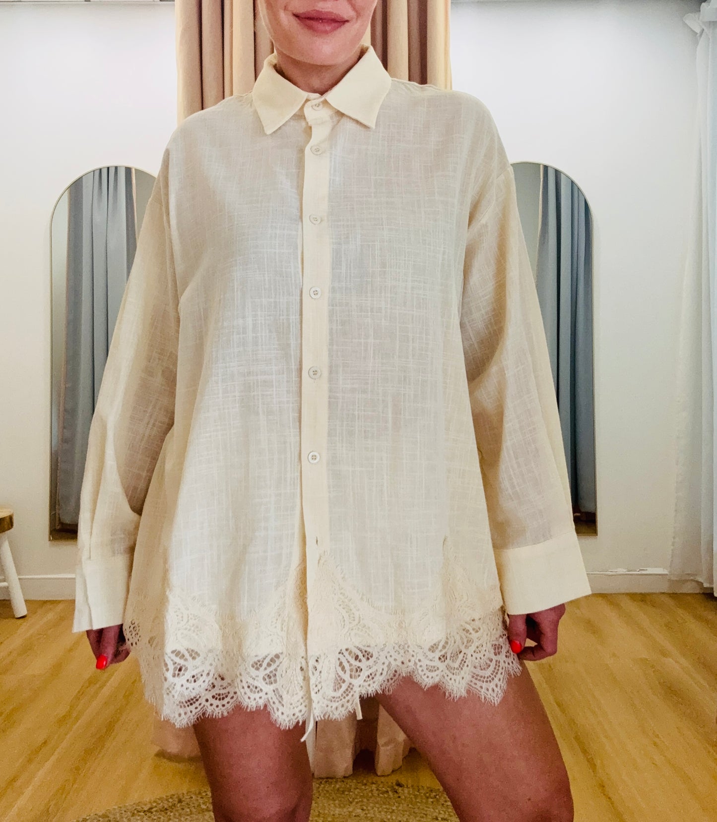 By Frankie/ Ivy Lace Shirt -Butter
