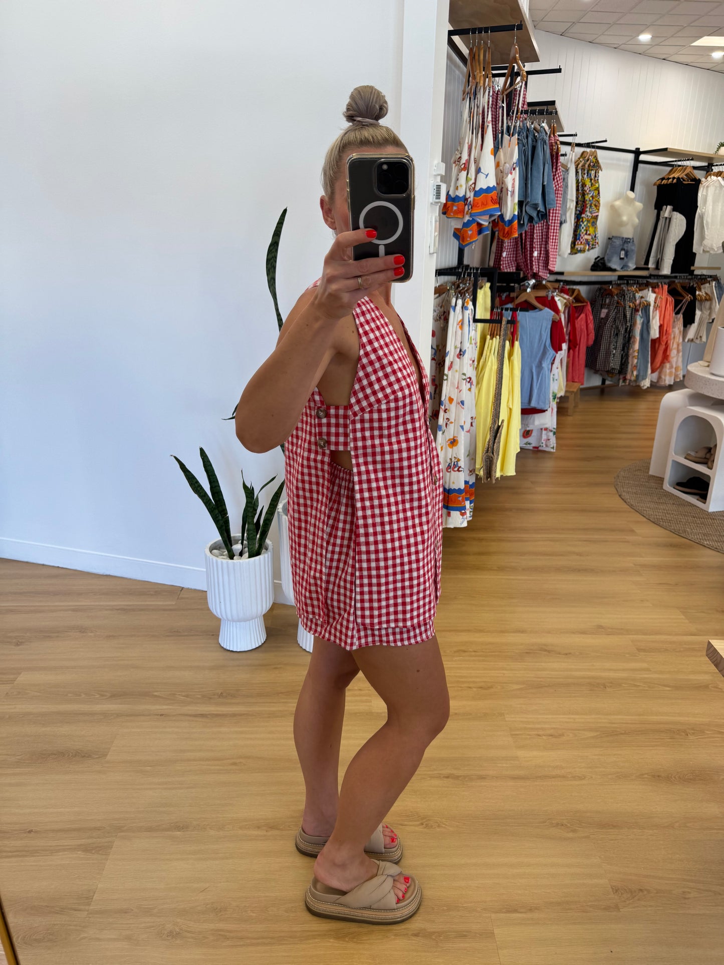 By Frankie / Red Gingham set