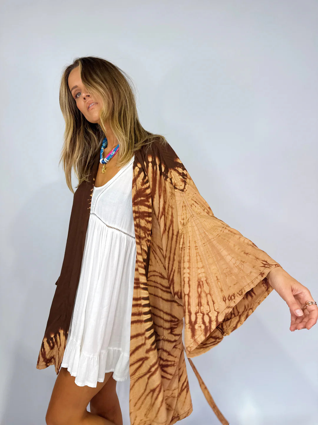 ONLY LOVERS LEFT- Mid Length Kimono ~ Yin Yang