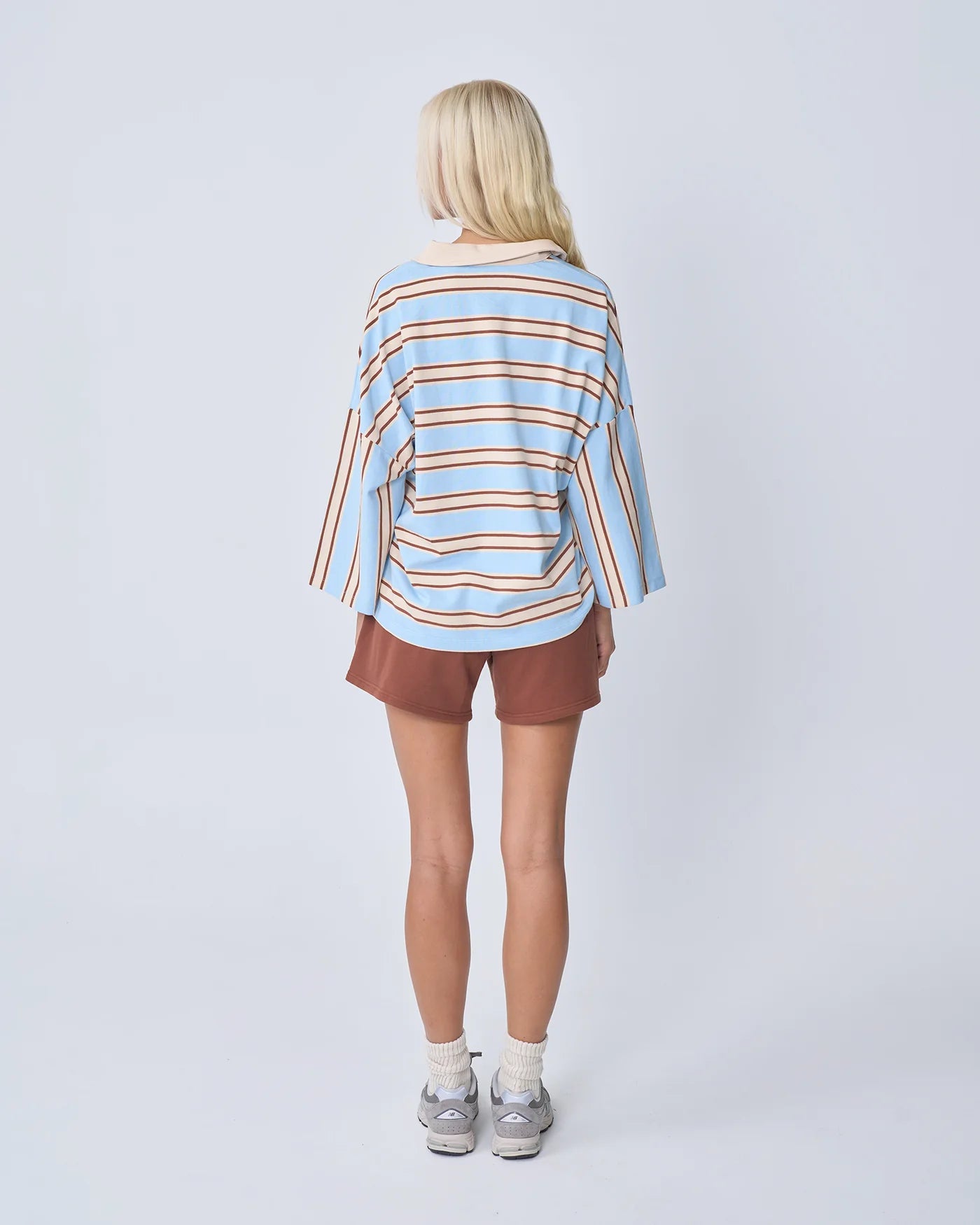 NEAR THE SEA- OVERSIZED POLO - OCEAN