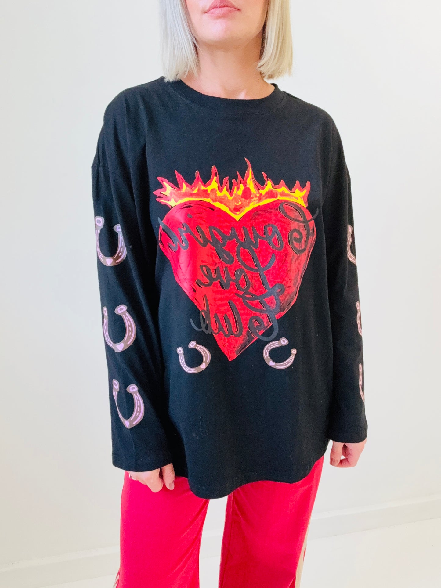 By Frankie / Cowgirl Love Club Long Sleeve- Black