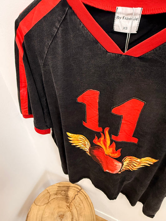 By Frankie/ 11 Flaming Hearts- Acid Wash