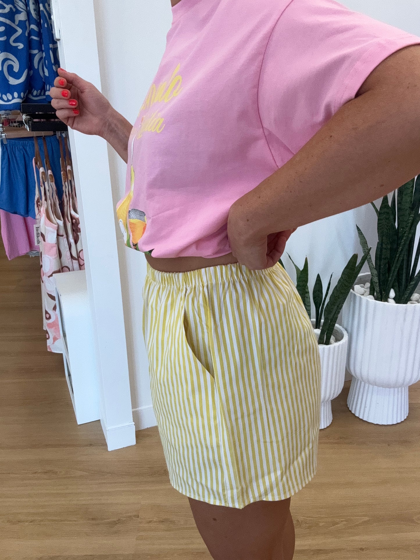 By Frankie- Bronte Short- lemon stripe