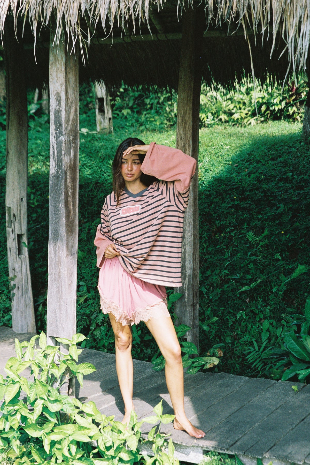 CIAO CIAO/ UNWIND LACE TRIM SHORTS