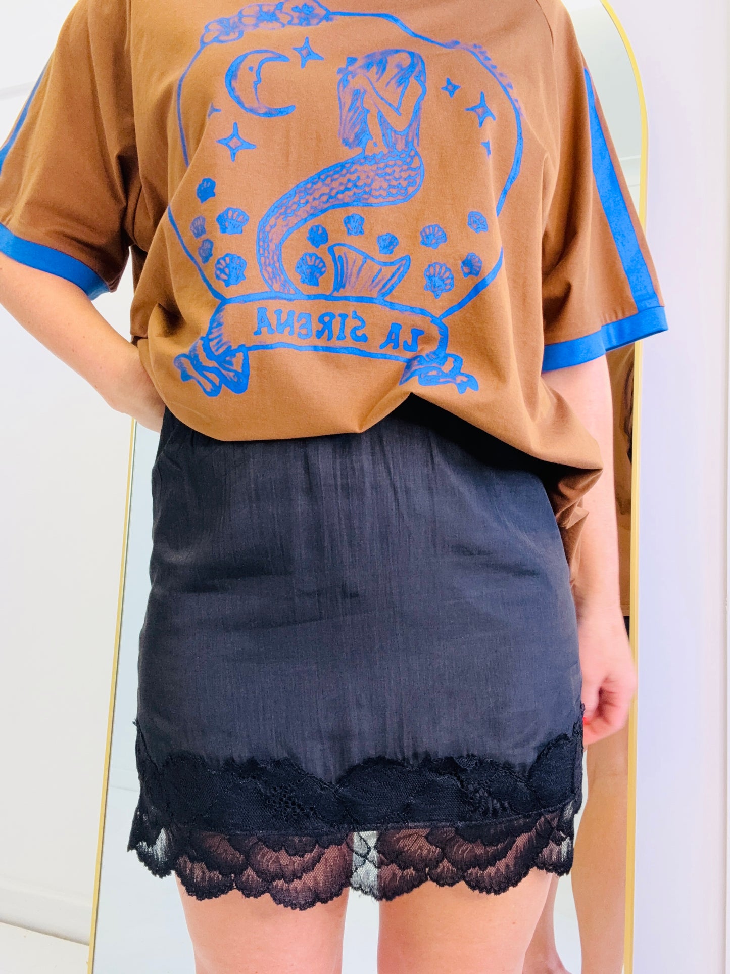 By Frankie/ Lace Skirt- Black