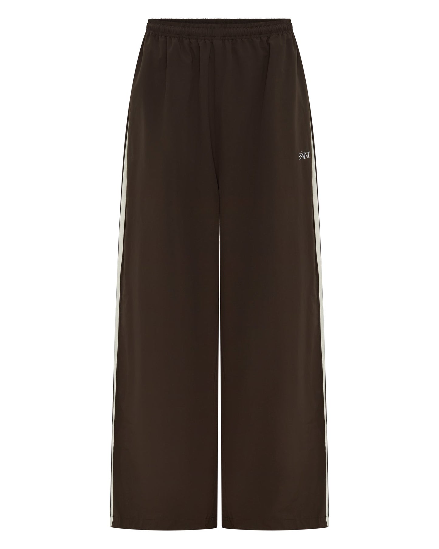 SSAINT-FIGHT NIGHT WINDBREAKER PANT - BROWN & CREAM