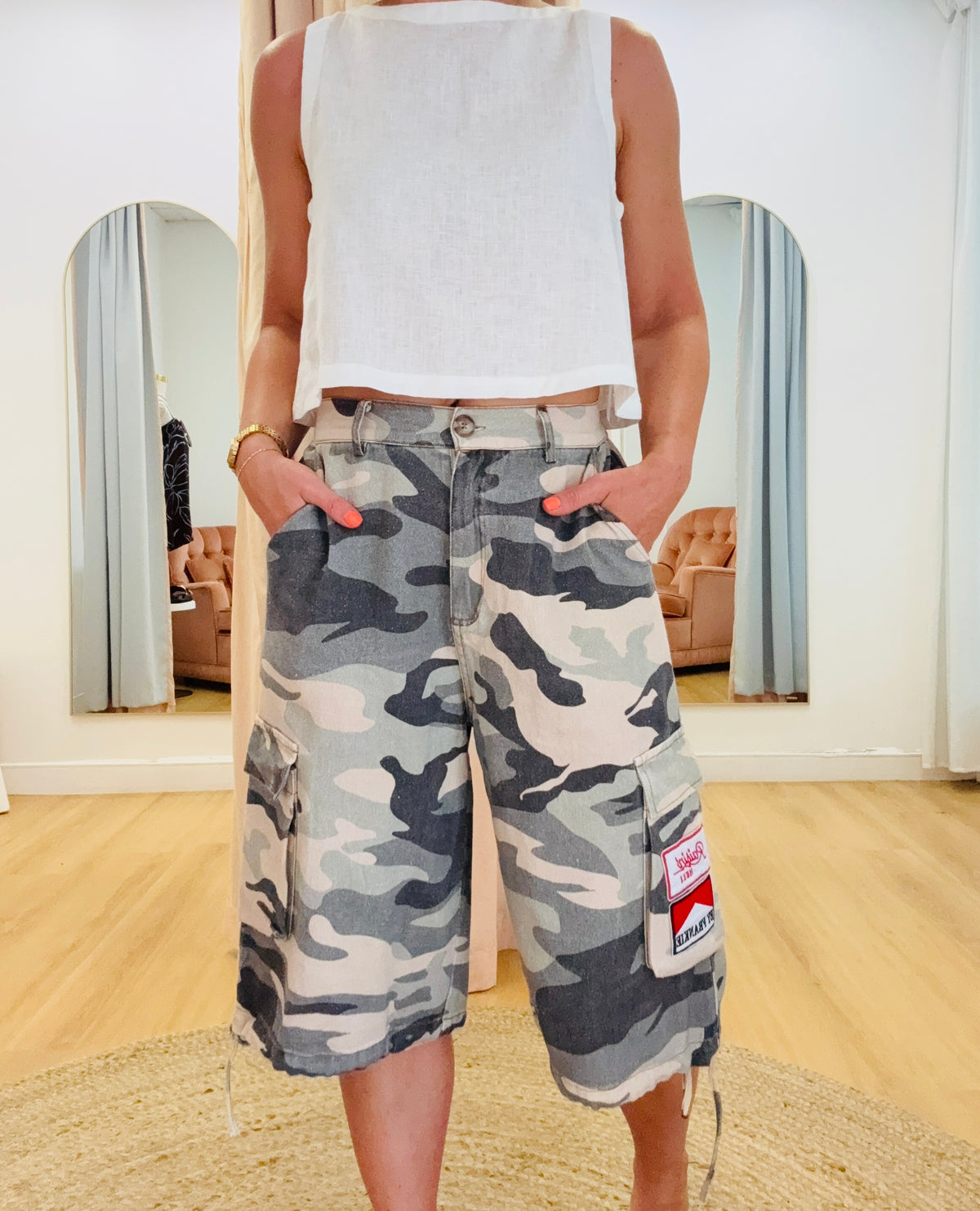 By Frankie/ Cargo Jorts- Camo